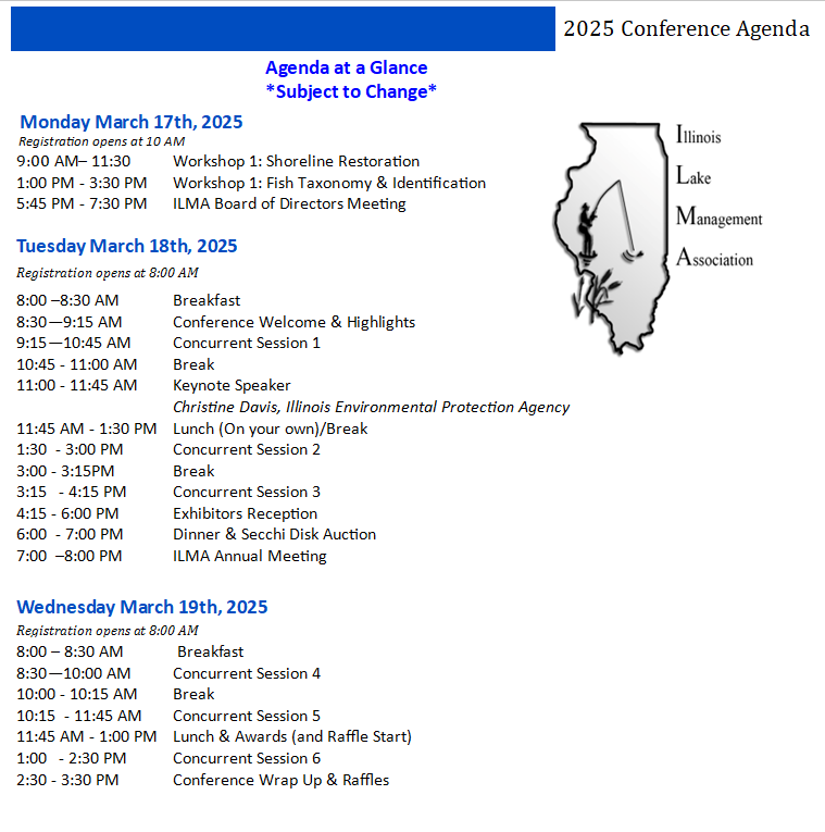 conference schedule